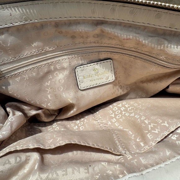 Kate Spade Valencia Ostrich Small Handbag - Picture 7 of 9